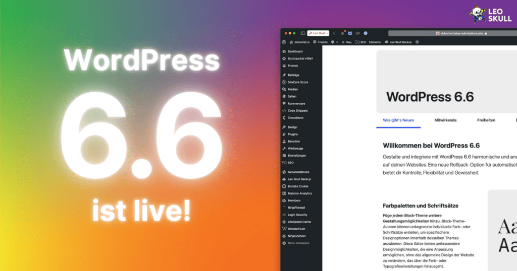 WordPress 6.6 ist live!