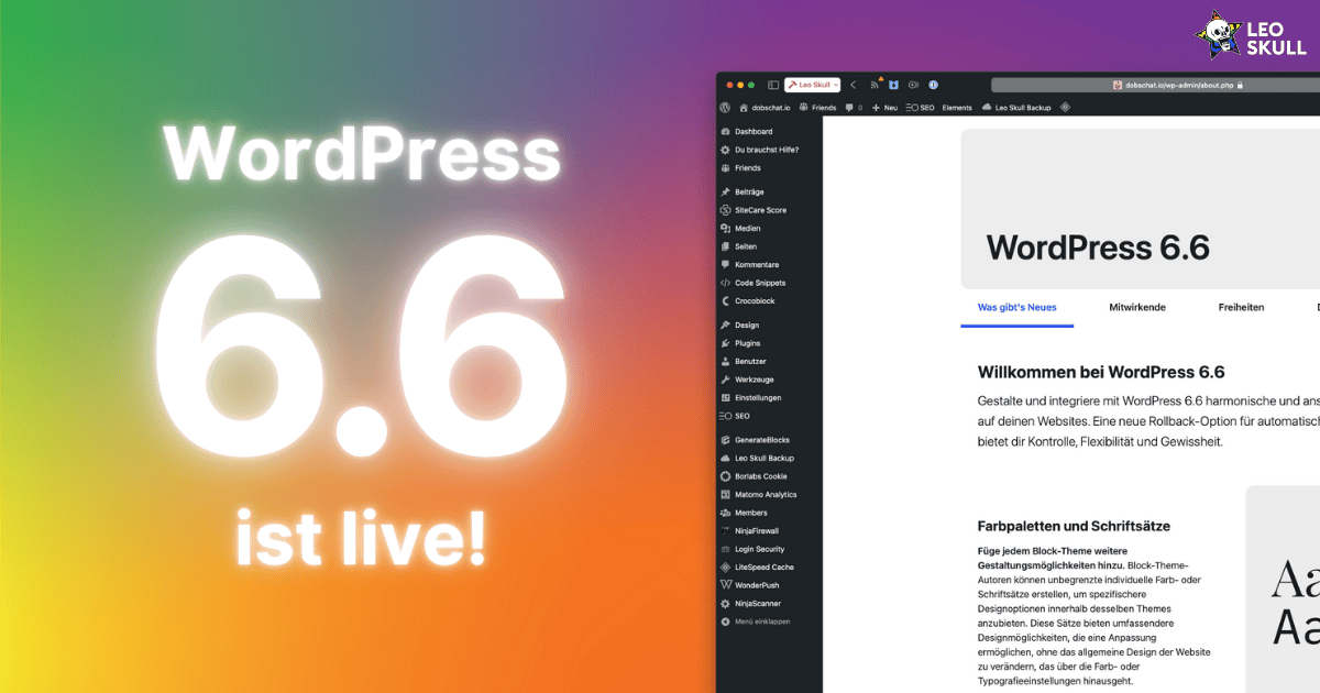 WordPress 6.6 ist live!