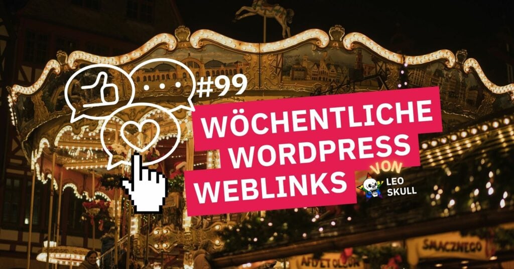 Karussell, wöchentliche WordPress Weblinks Display