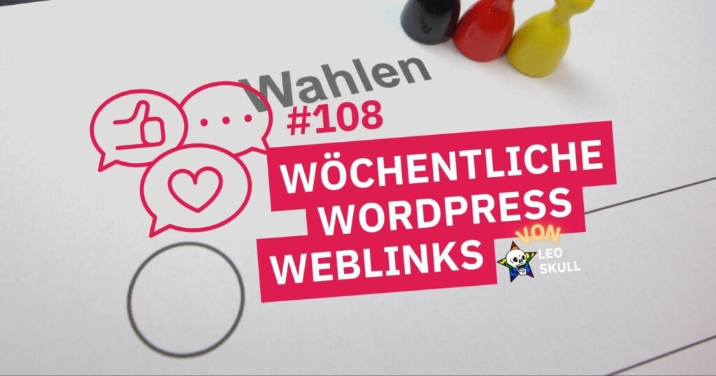 Wöchentliche WordPress-Weblinks mit Wahlthema.