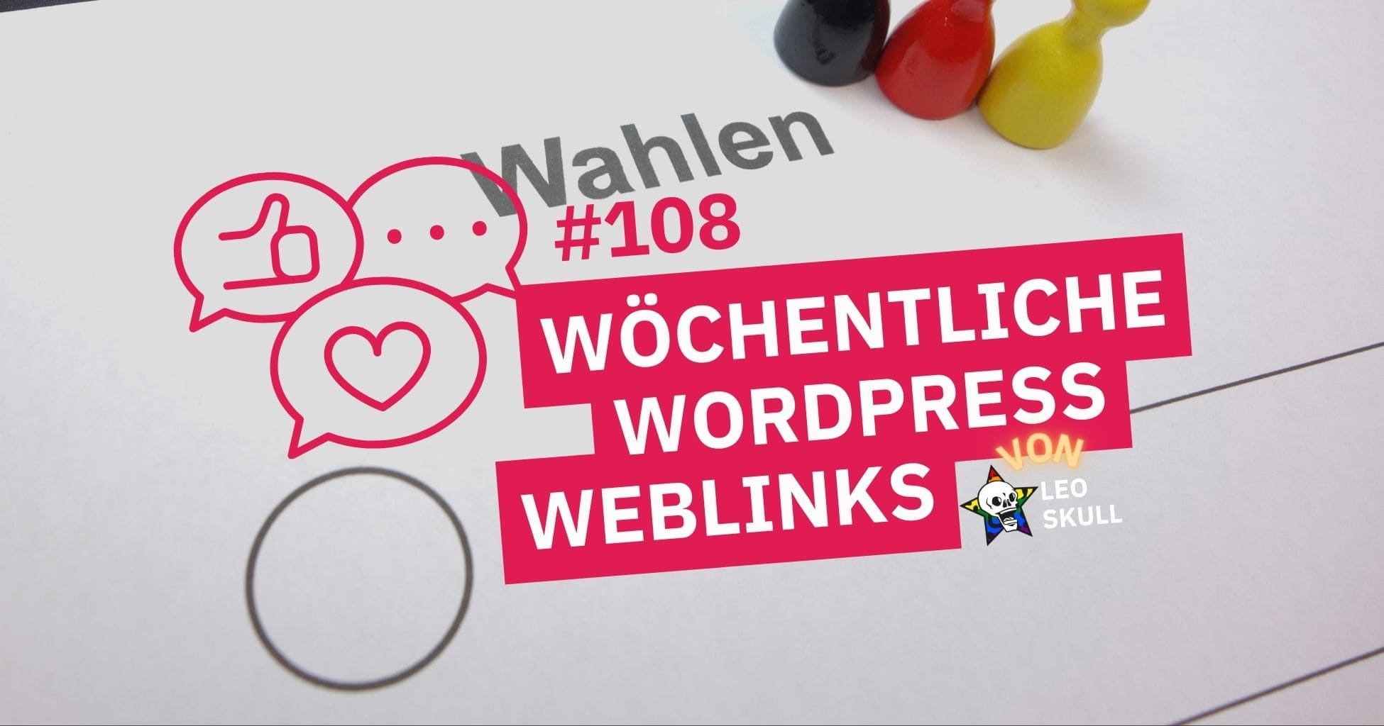 Wöchentliche WordPress-Weblinks mit Wahlthema.