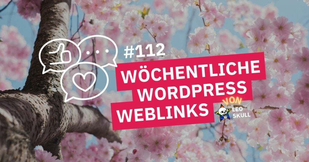 Wöchentliche WordPress Weblinks mit Kirschblüten