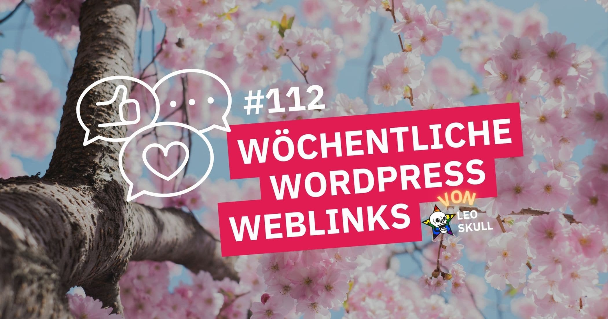 Wöchentliche WordPress Weblinks mit Kirschblüten