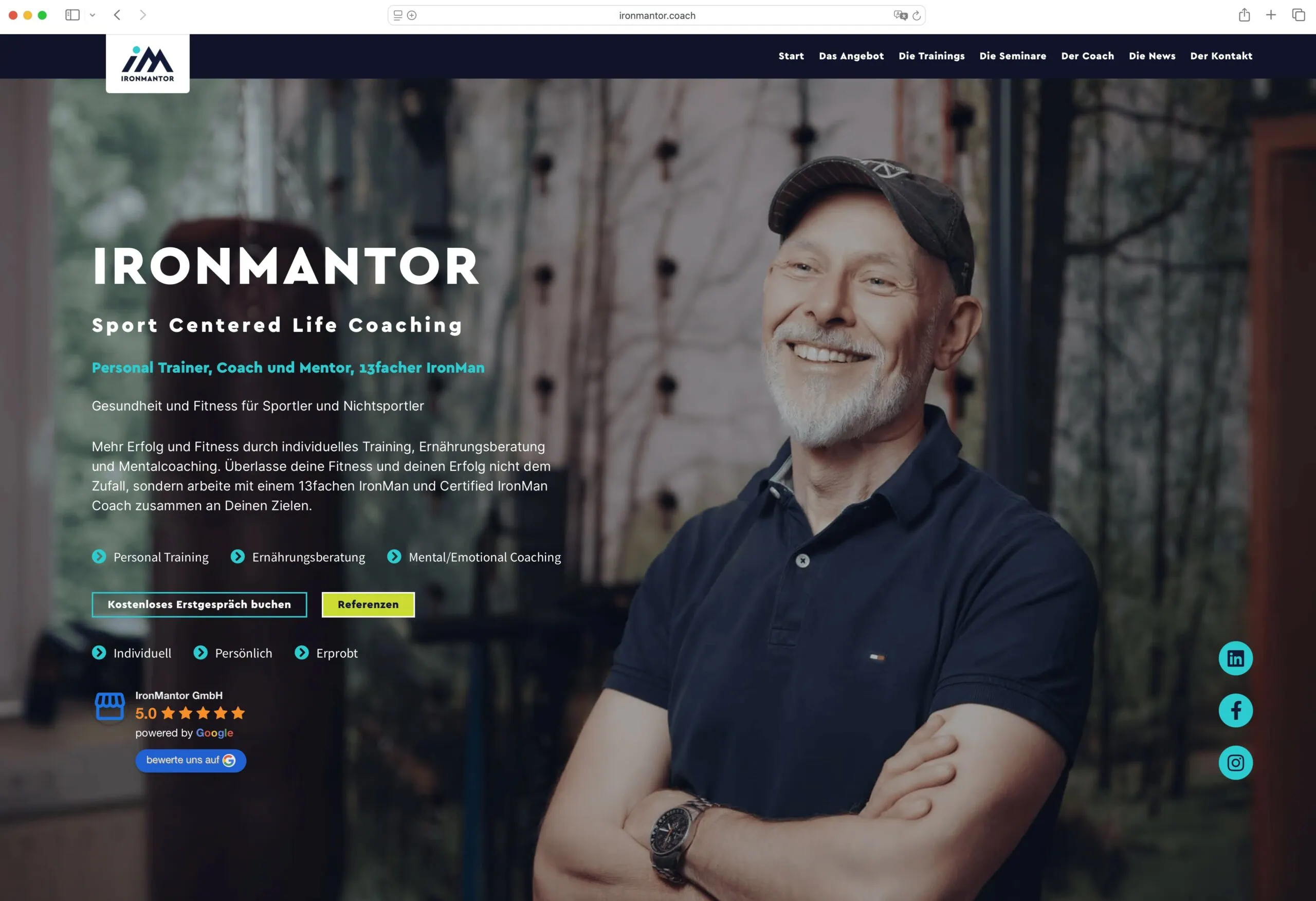 Sport Life Coaching mit Ironmantor