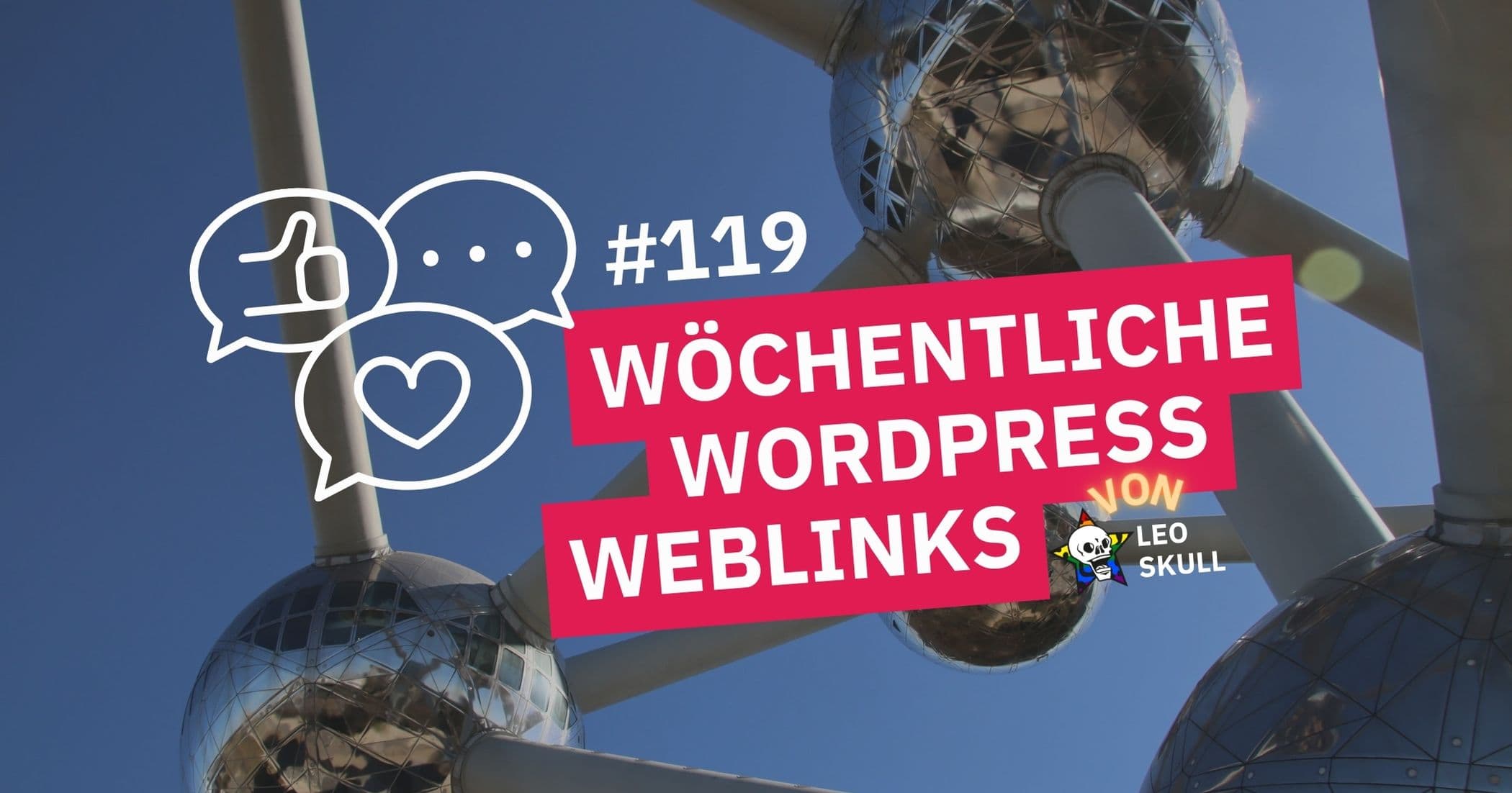 Atomium mit WordPress Weblinks Banner