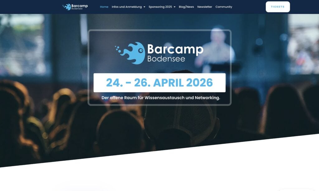 Barcamp Bodensee 2026 Startseite