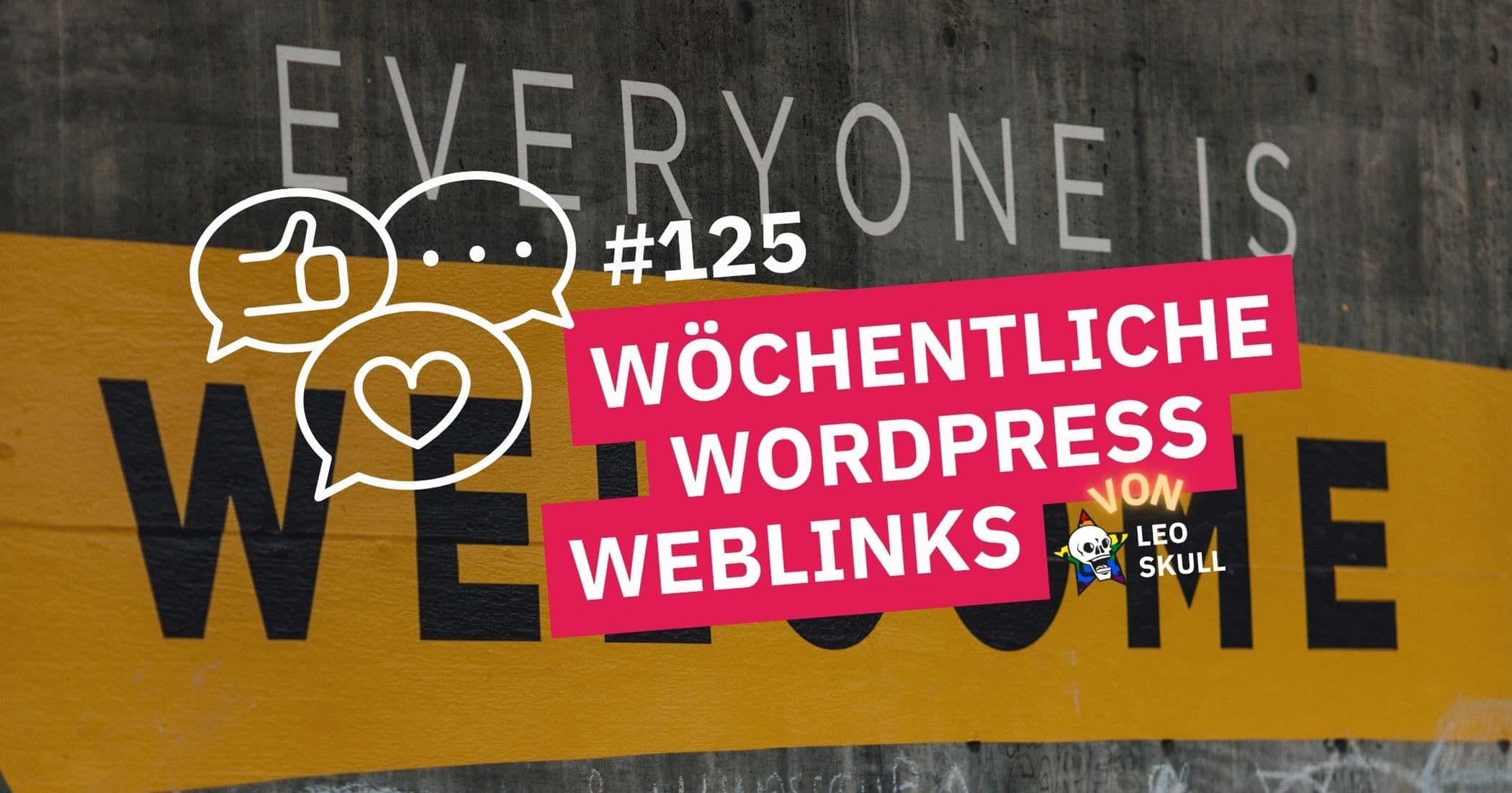Wöchentliche Wordpress-Weblinks Ankündigung