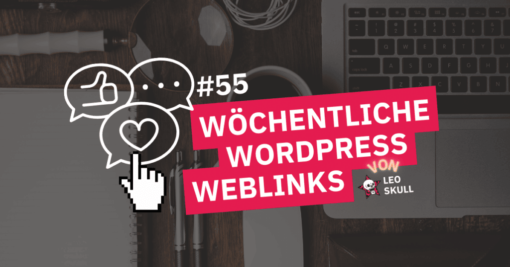 WordPress Weblinks Banner #55 mit Laptop.